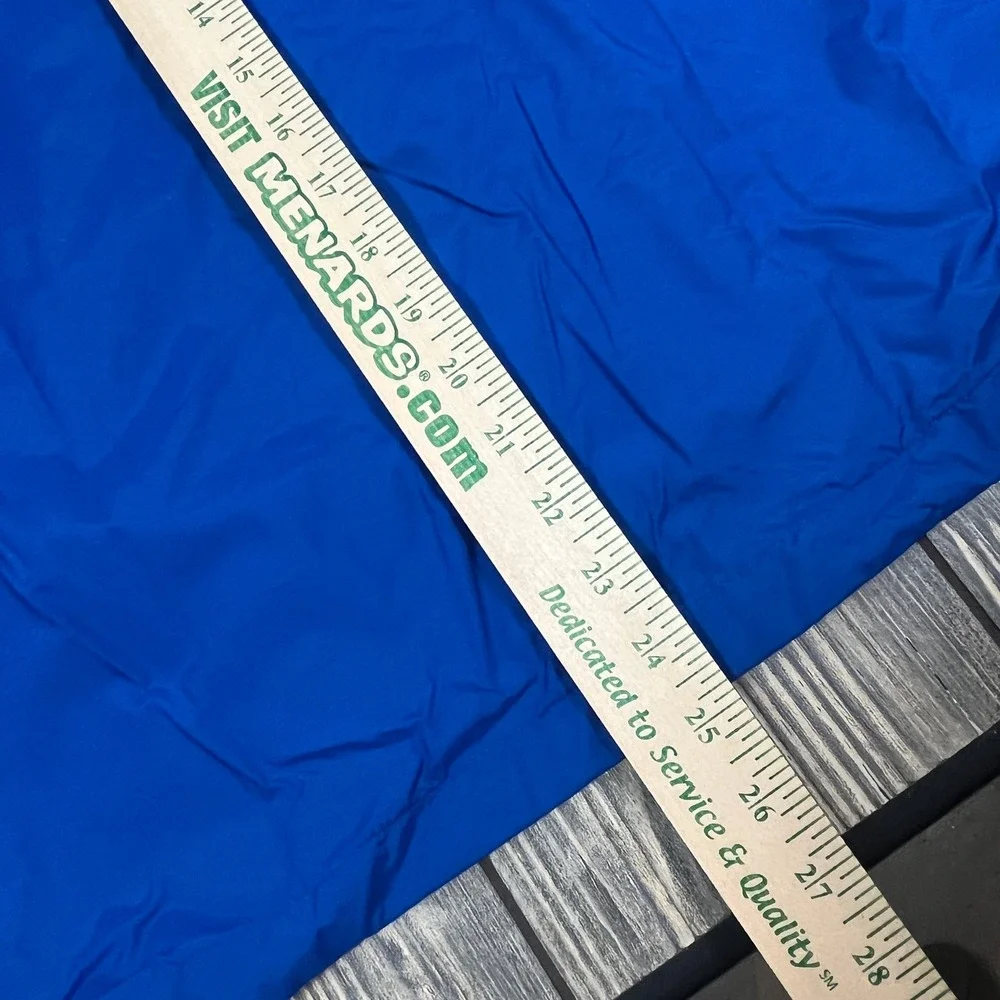 Columbia Windbreaker Rain Jacket Youth Size 18/20 Blue Black Hooded Full‎ Zip
